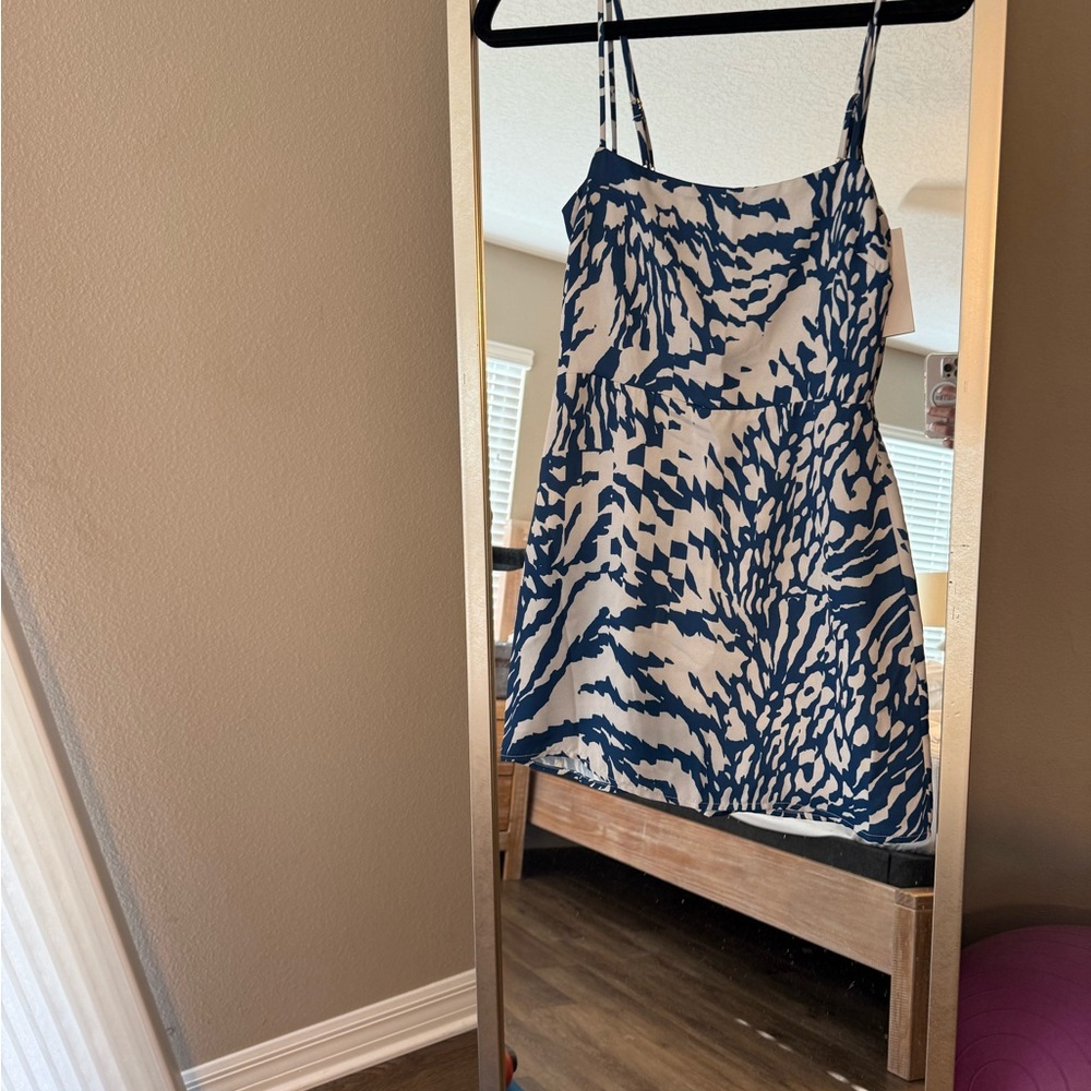 RESA Blue and White Mini Dress